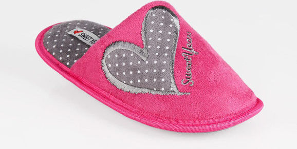 Sweet Pantofole in tessuto scamosciato Pantofole donna Fucsia taglia 36