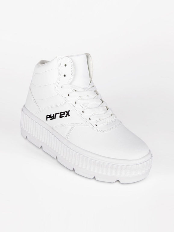 Pyrex PY030114 Sneakers donna alte stringate Sneakers Alte donna Bianco taglia 37