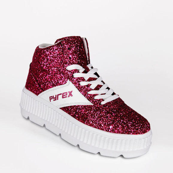 Pyrex PY030115 Sneakers donna alta glitter Sneakers Alte donna Fucsia taglia 41