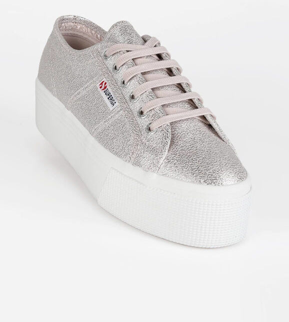 Superga Scarpe in tela donna con platform 2790 LAME Sneakers Basse donna Viola taglia 41