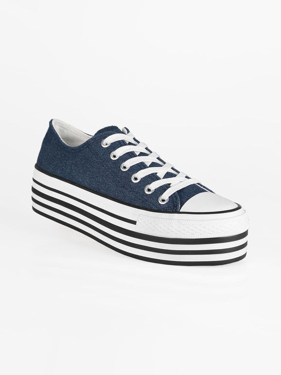 Trendy Too Sneakers basse con platform Sneakers Basse donna Blu taglia 38