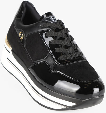 Queen Helena Sneakers da donna con zeppa Sneakers con Zeppa donna Nero taglia 37