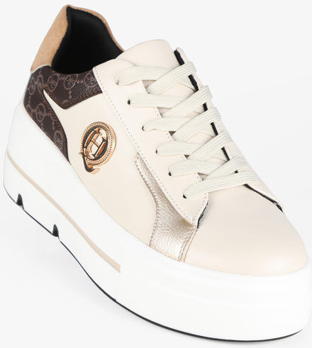 Queen Helena Sneakers donna casual con zeppa Sneakers con Zeppa donna Beige taglia 40