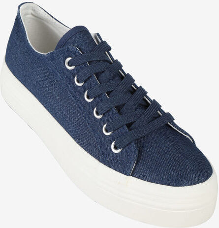 Original Marines Sneakers donna in tela con platform Sneakers Basse donna Jeans taglia 41