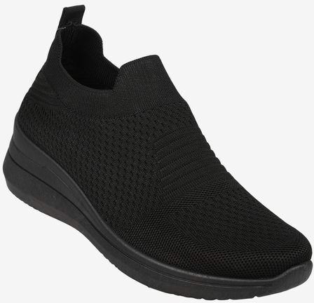 Fashion Sneakers donna slip on con zeppa Slip On donna Nero taglia 41