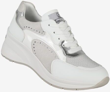 Queen Helena Sneakers donna stringate con zeppa Sneakers con Zeppa donna Bianco taglia 39