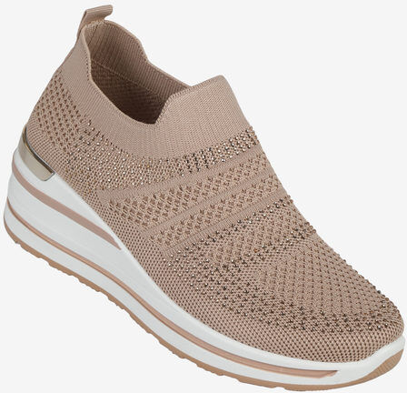 Mellisa Sneakers slip on da donna con zeppa Slip On donna Beige taglia 37