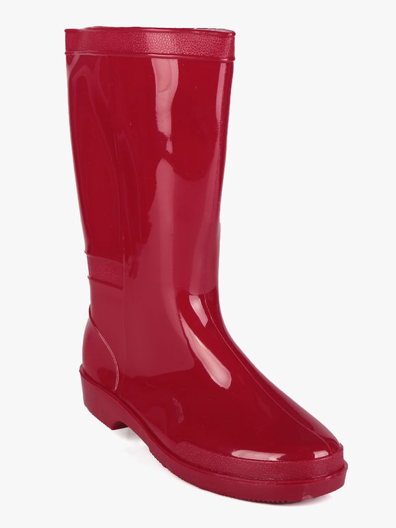 Solada Stivali da pioggia in gomma Scarponi donna Rosso taglia 38