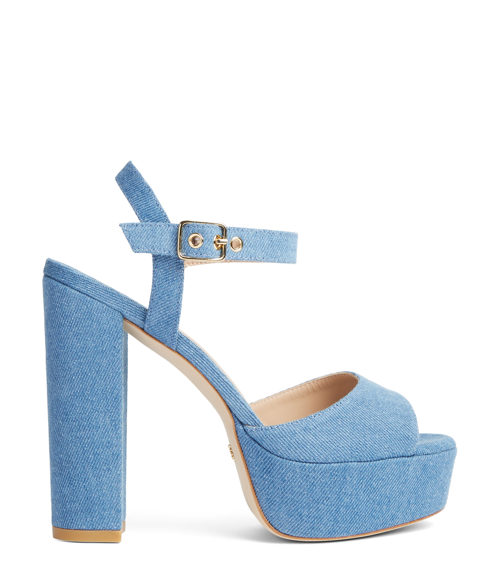 Stuart Weitzman Ryder 95 Platform Sandal - Donna Sandali Blu Effetto Délavé 37