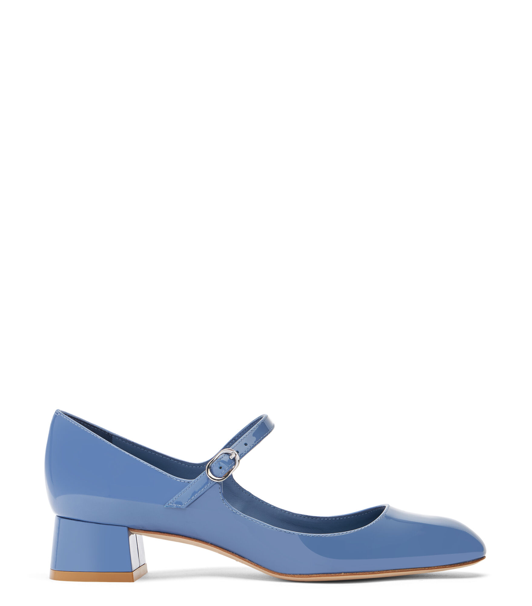 Stuart Weitzman Vivienne 35 Mary Jane - Donna Décolleté E Slingback Blue Steel 37.5