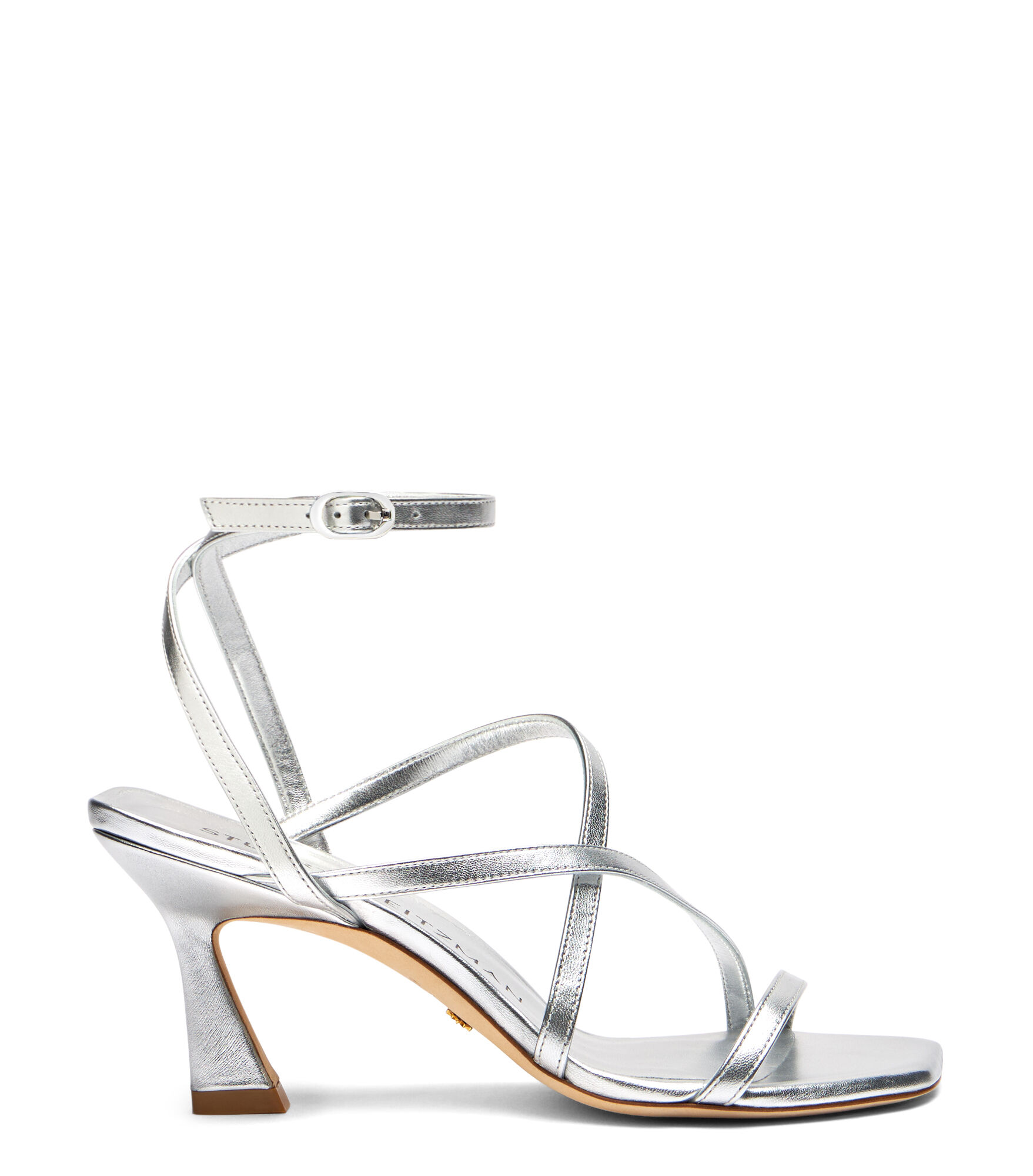 Stuart Weitzman Oasis 75 Ankle-strap Sandal - Donna Sandali Silver 37