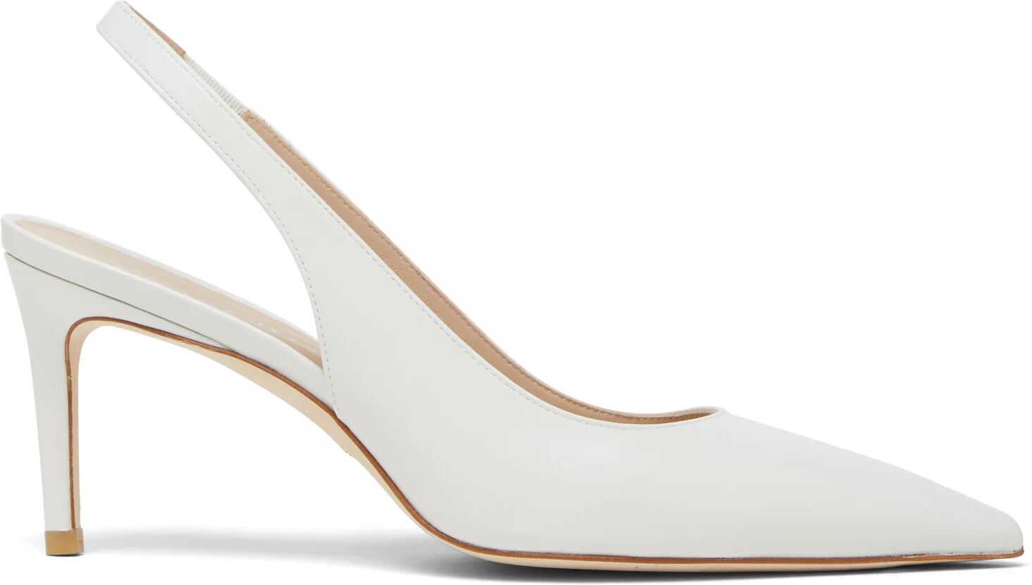 Stuart Weitzman Stuart 75 Slingback Pump - Donna Décolleté E Slingback Bianco 35.5