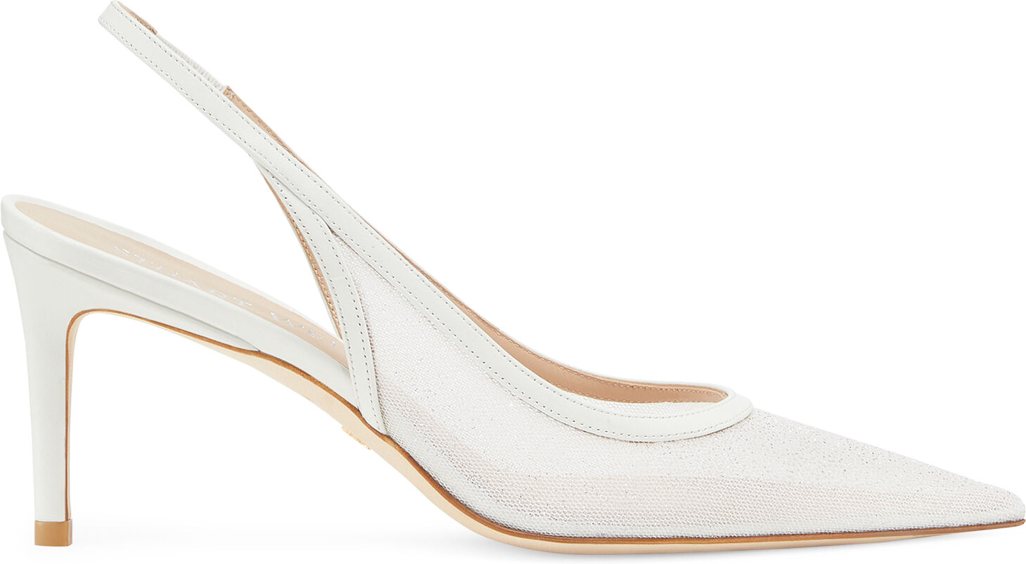 Stuart Weitzman Stuart 75 Slingback Pump - Donna Décolleté E Slingback White 39.5