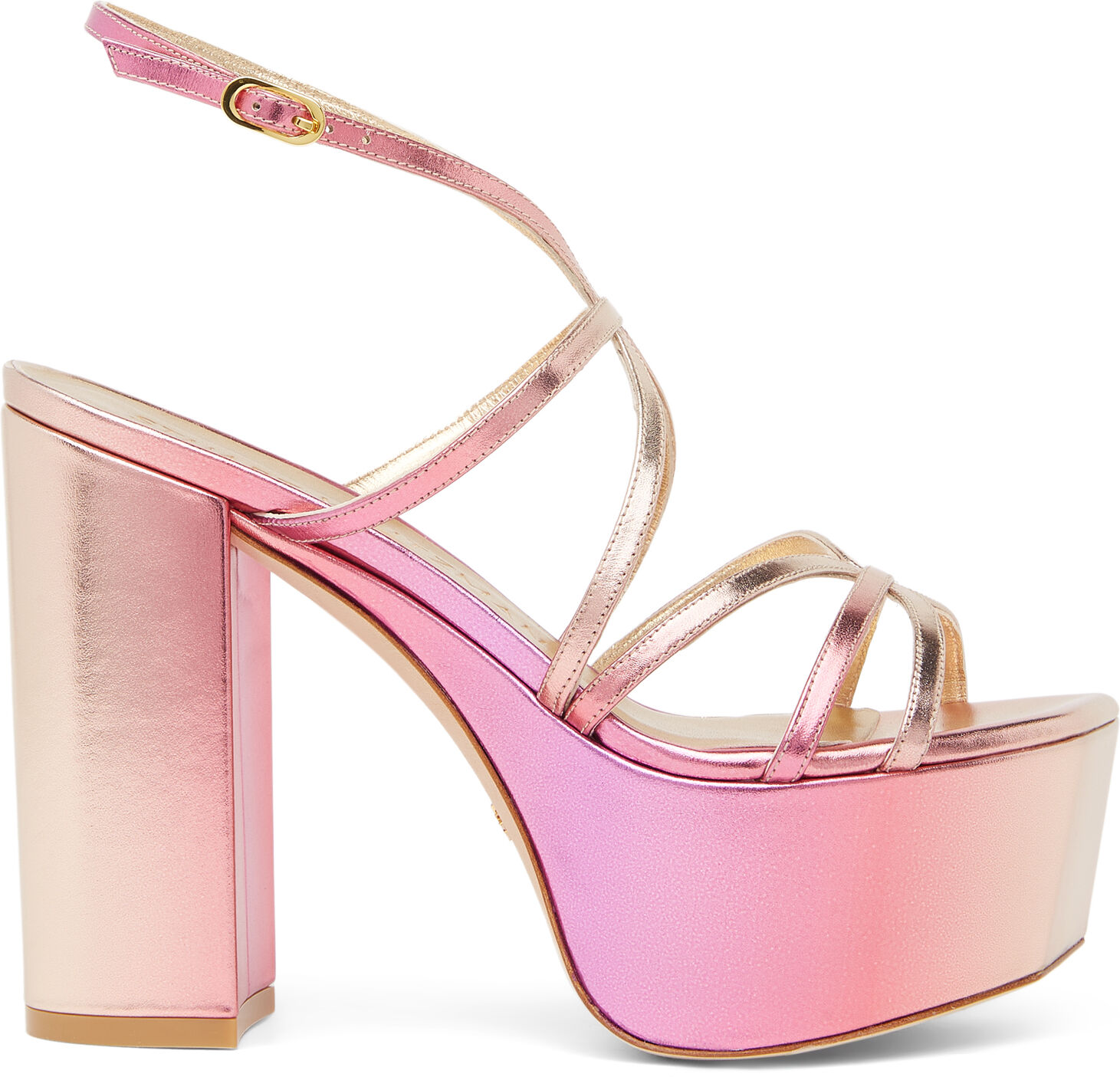 Stuart Weitzman Barelythere Squarehigh Platform Sandal - Donna  Rosa Acceso 38