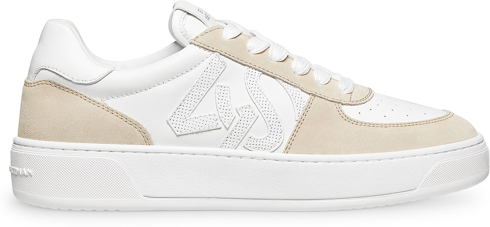 Stuart Weitzman Sw Courtside Monogram Sneaker - Donna Sneakers White/light Beige 35