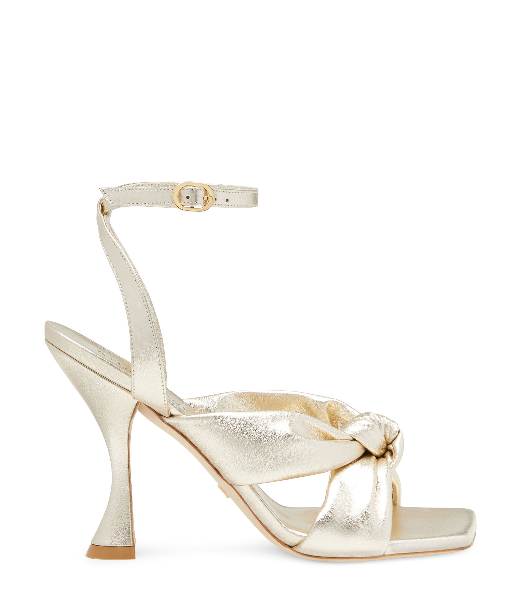 Stuart Weitzman Playa Ankle Strap 100 Sandal - Donna  Platino 38