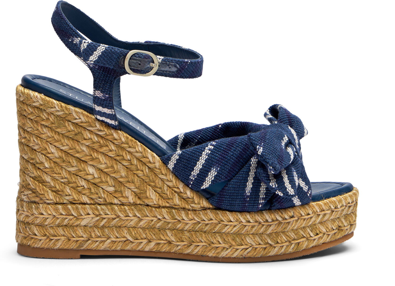 Stuart Weitzman Sofia Espadrille Wedge - Donna Zeppe Indigo/natural 36