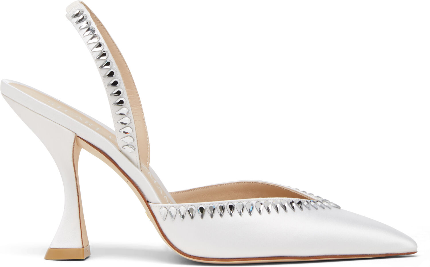 Stuart Weitzman Gemcut Xcurve 100 Slingback Pump - Donna  Bianco 38.5