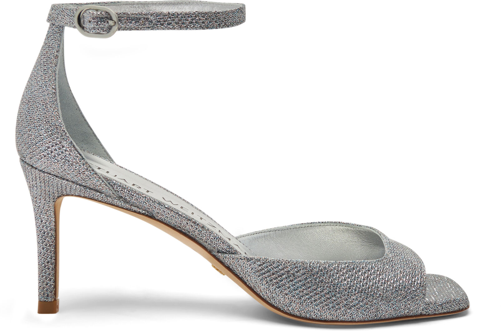 Stuart Weitzman Nudistia 75 Sandal - Donna Sandali Silver 38.5