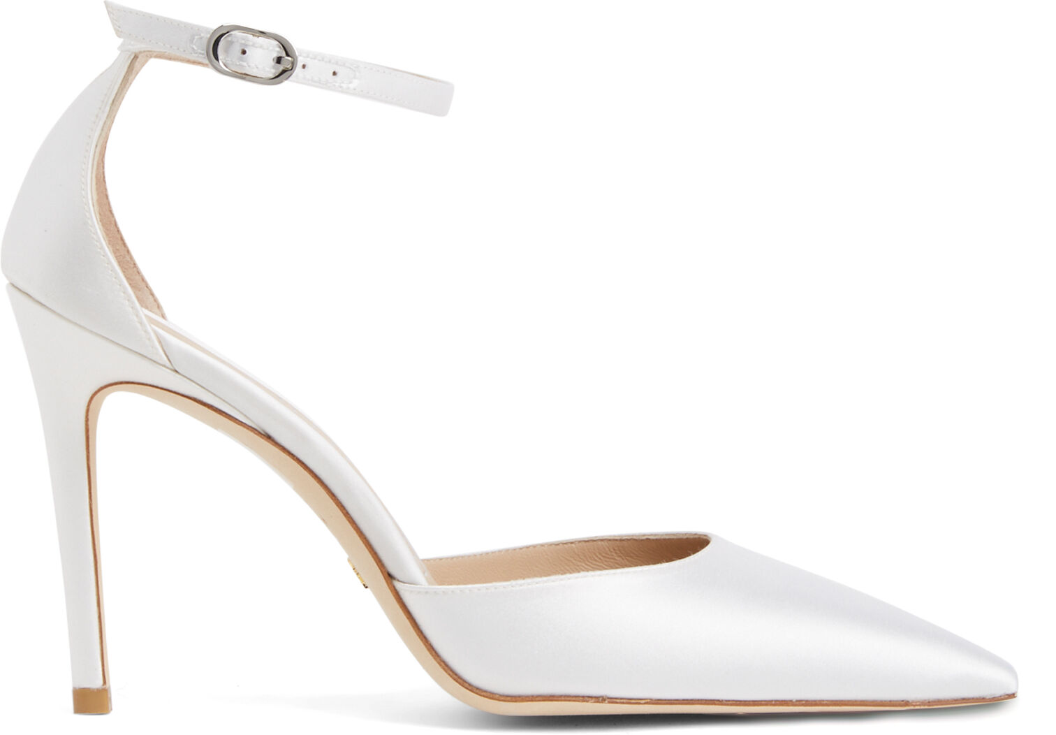 Stuart Weitzman Stuart 100 Strap Pump - Donna Décolleté E Slingback White 40