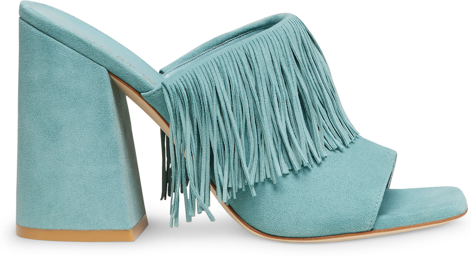 Stuart Weitzman Tia Fringe 100 Slide - Donna Sandali Cactus 40