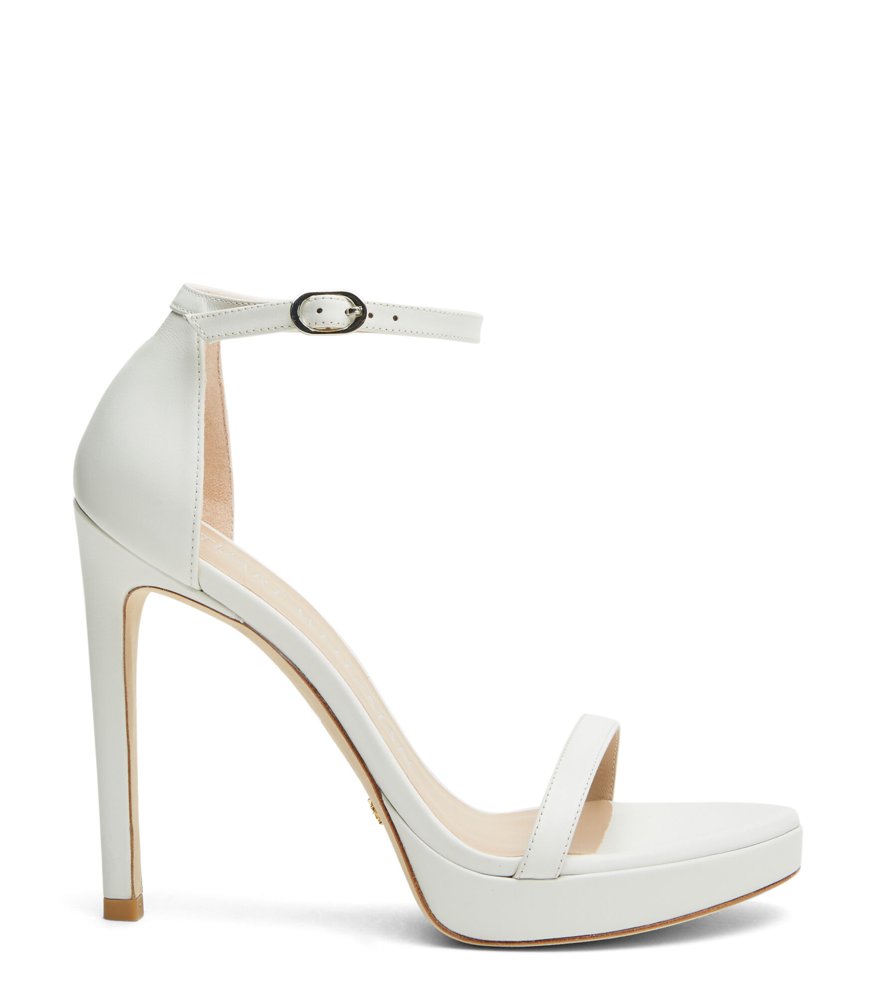 Stuart Weitzman Nudist Disco - Donna Sandali Bianco 40