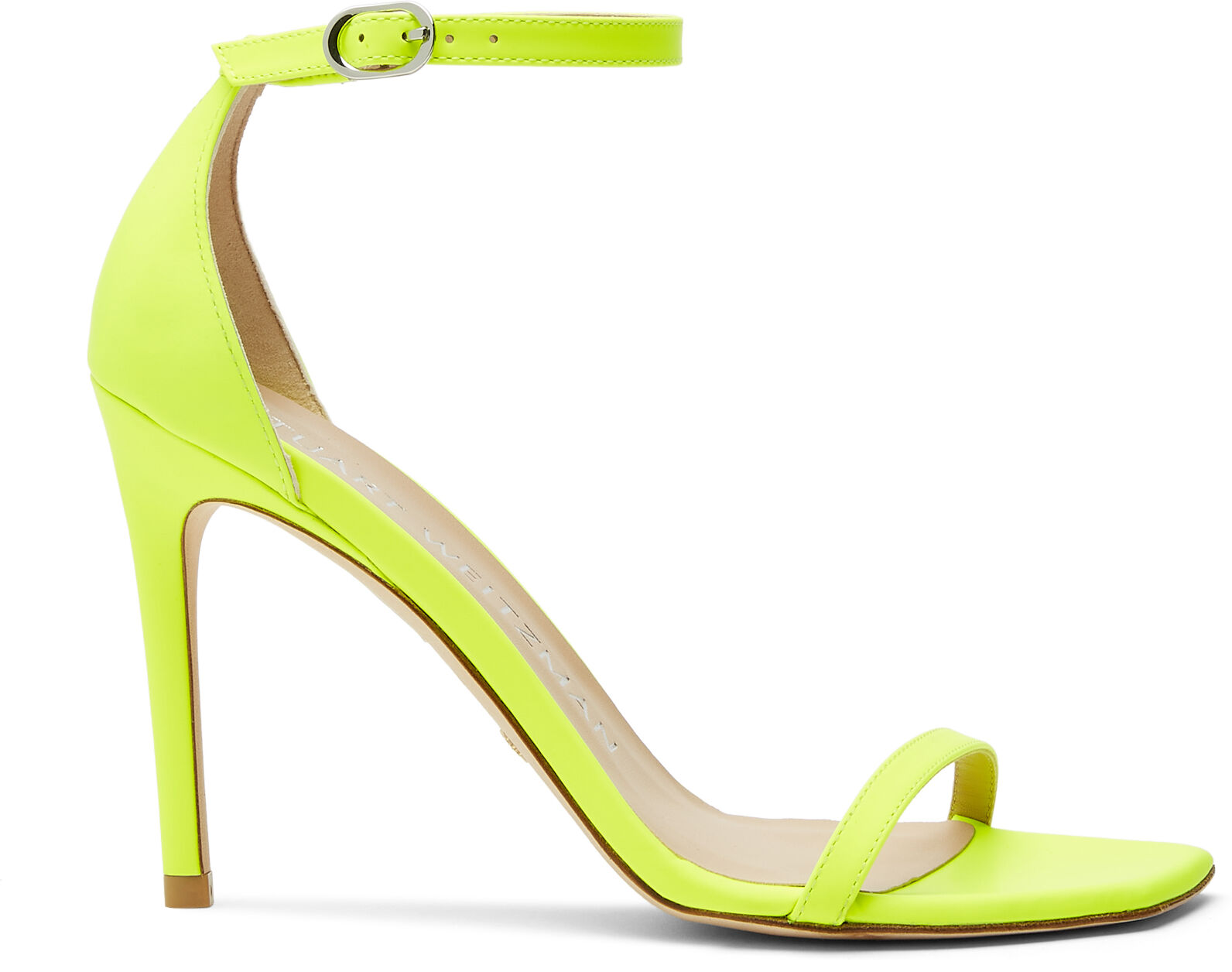 Stuart Weitzman Nudistcurve 100 Sandal - Donna  Giallo Fluo 38.5