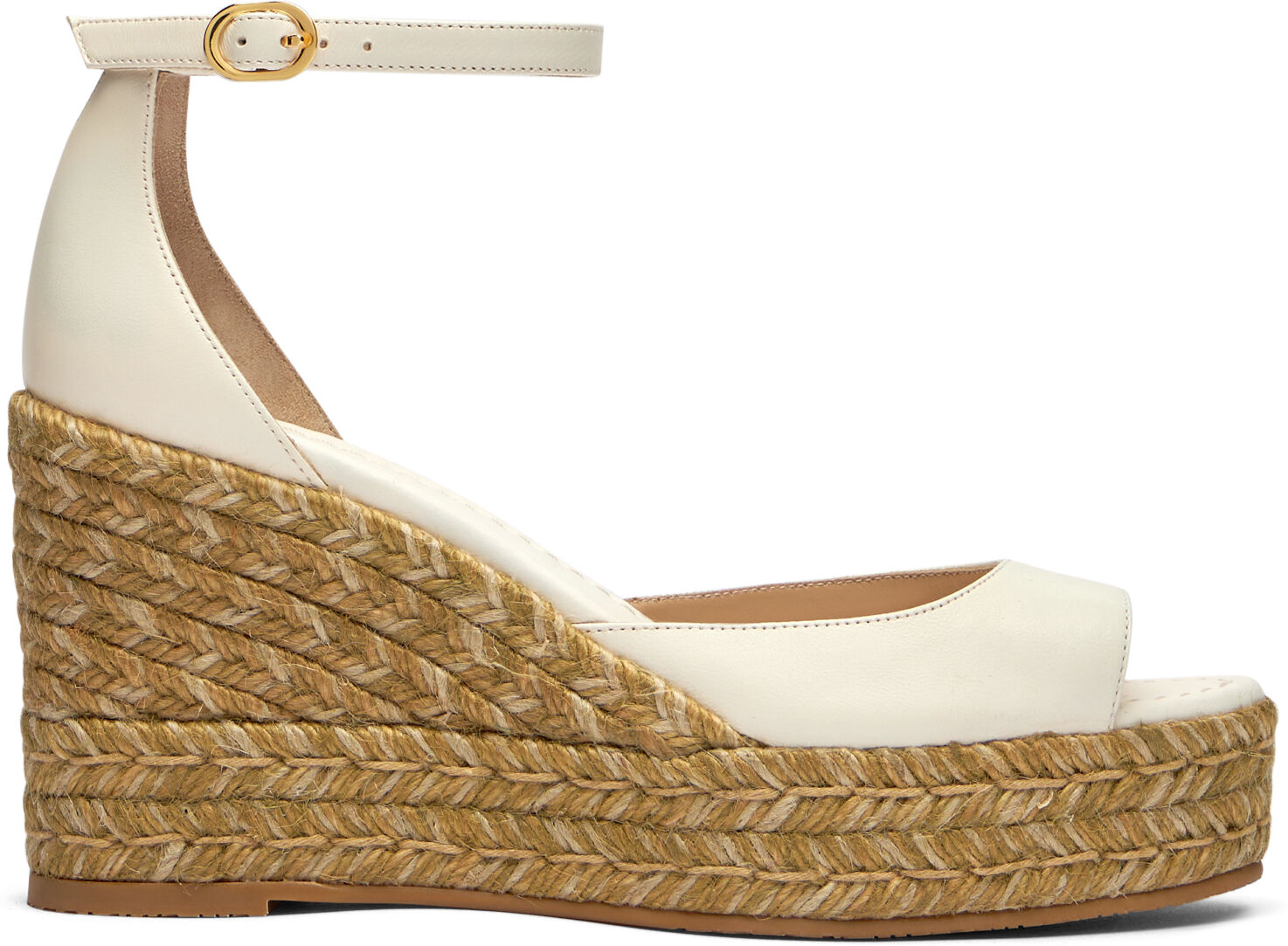 Stuart Weitzman Nudistia Espadrille Wedge - Donna Zeppe Cream 37.5