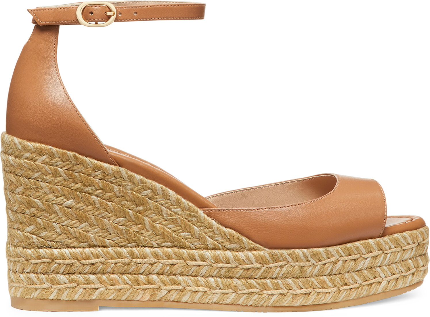 Stuart Weitzman Nudistia Espadrille Wedge - Donna Zeppe Tan 37