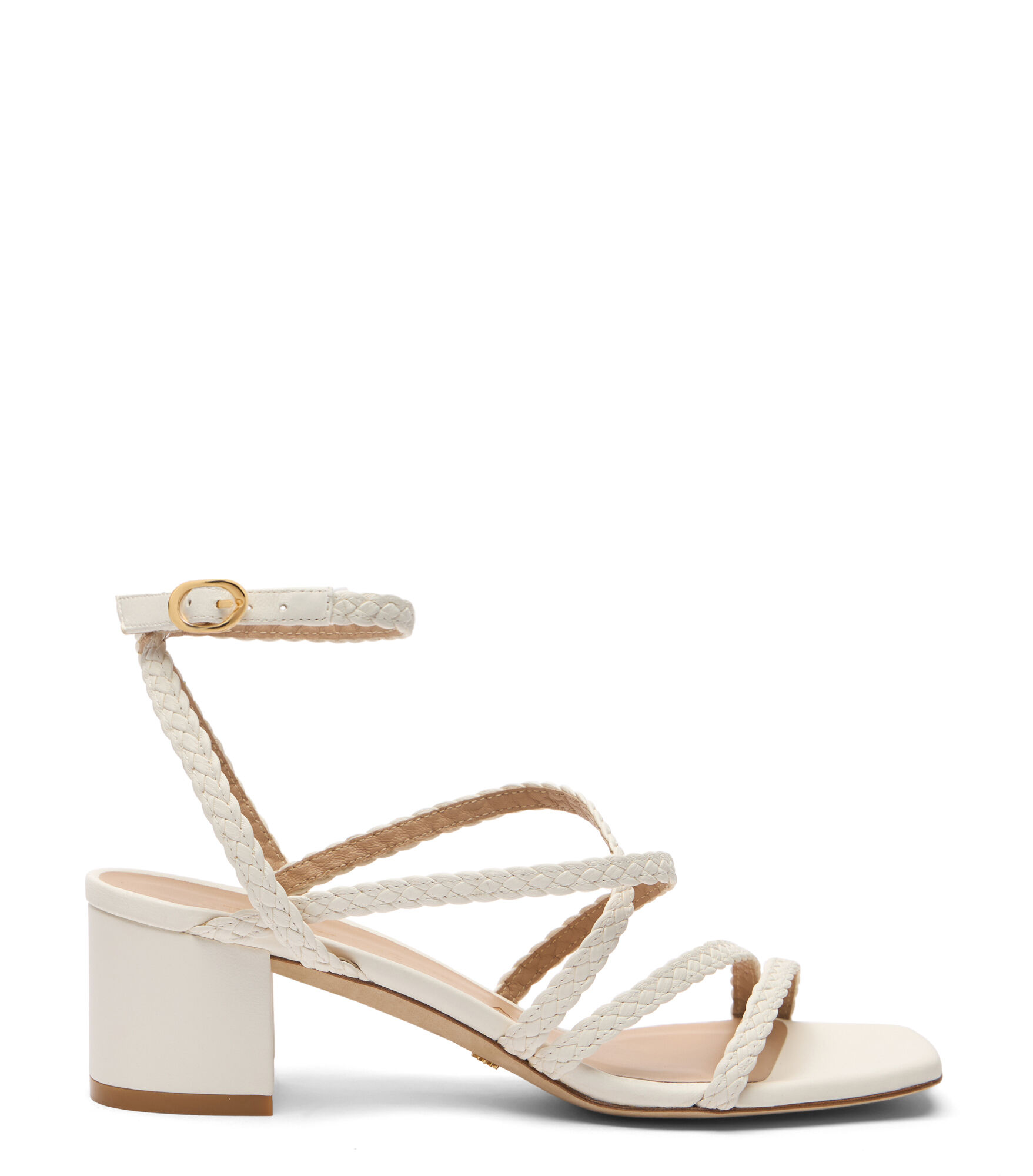 Stuart Weitzman Wovette 50 Ankle-strap Sandal - Donna Sandali Cream 37.5