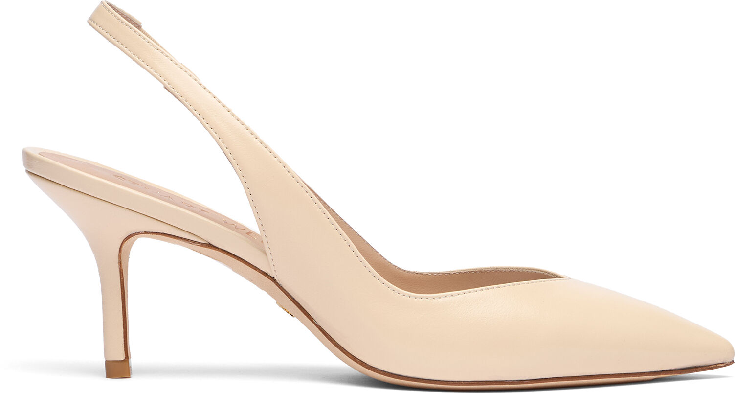 Stuart Weitzman Eva 75 Slingback - Donna Décolleté E Slingback Alabaster 40