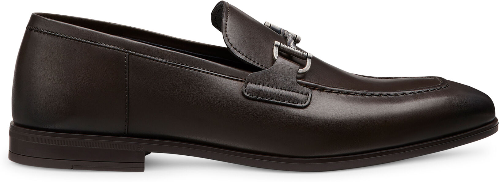 Stuart Weitzman Simon Twistbit Loafer - Uomo Mocassini Dark Brown 43.5