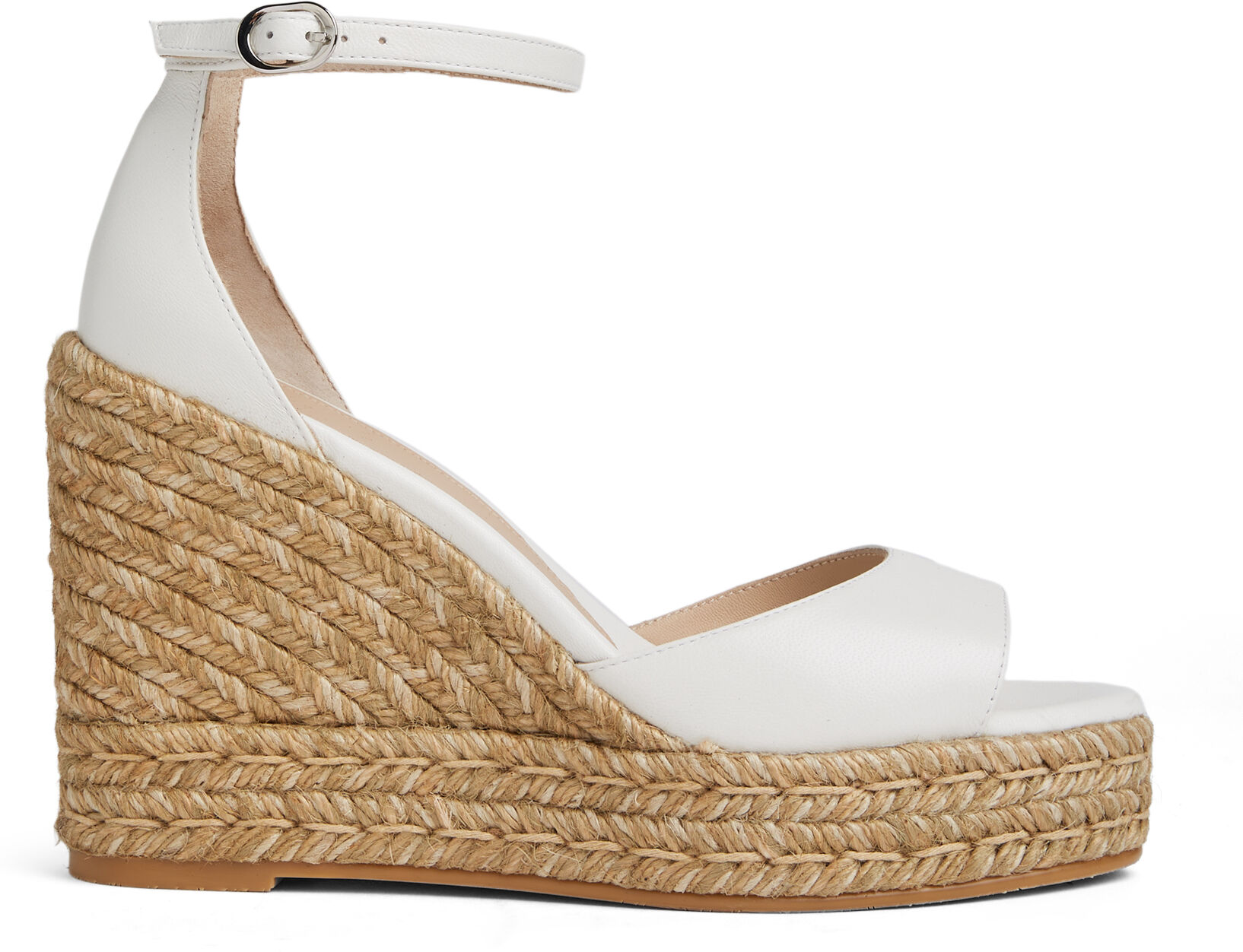 Stuart Weitzman Nudistcurve Espadrille Wedge - Donna Zeppe Bianco 38.5