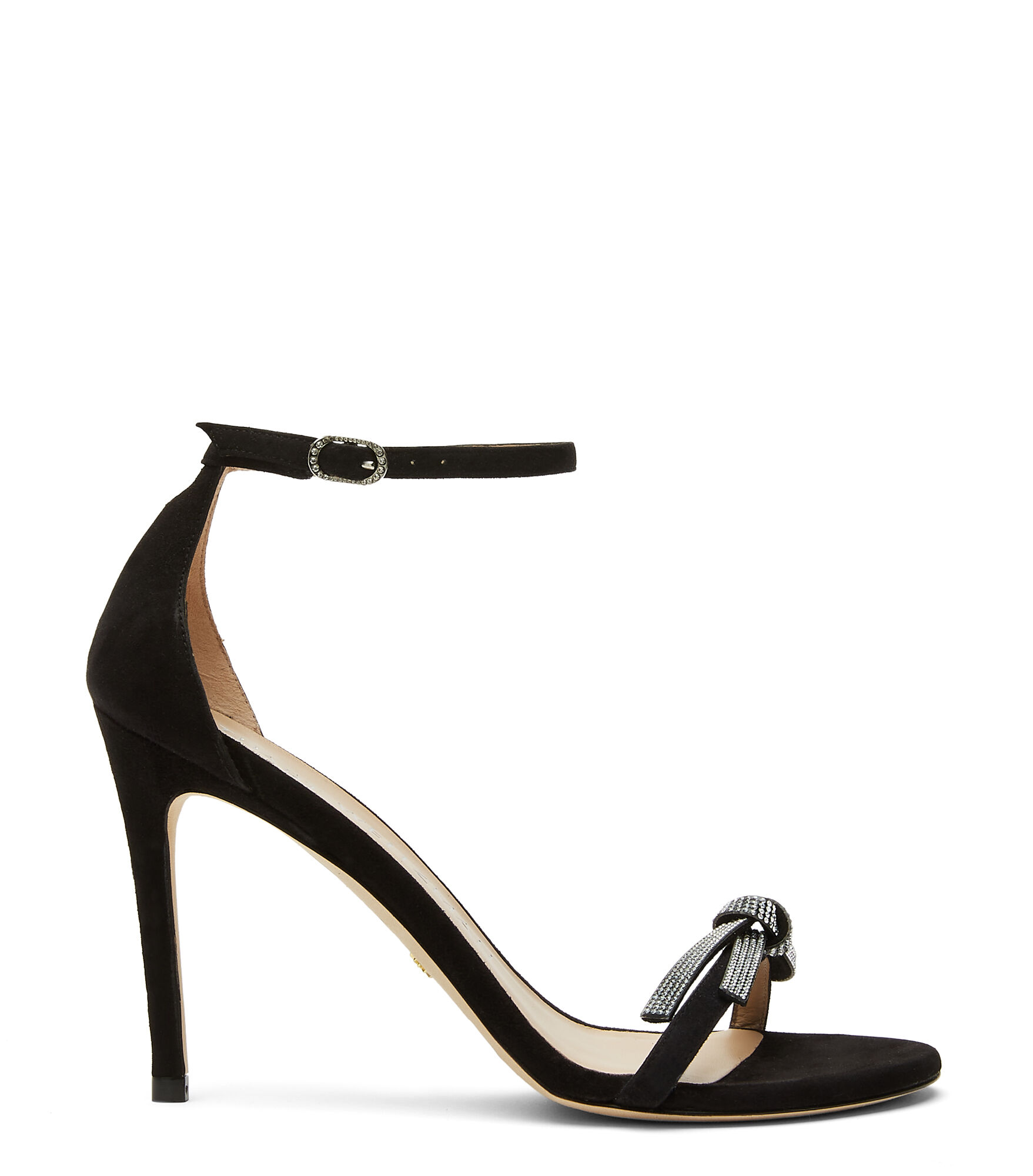 Stuart Weitzman Nudist Sw Bow 100 Sandal - Donna  Nero 36.5