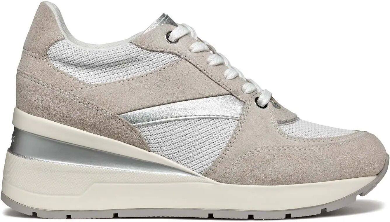 Geox Sneakers Bianche Donna BIANCO/GRIGIO 35