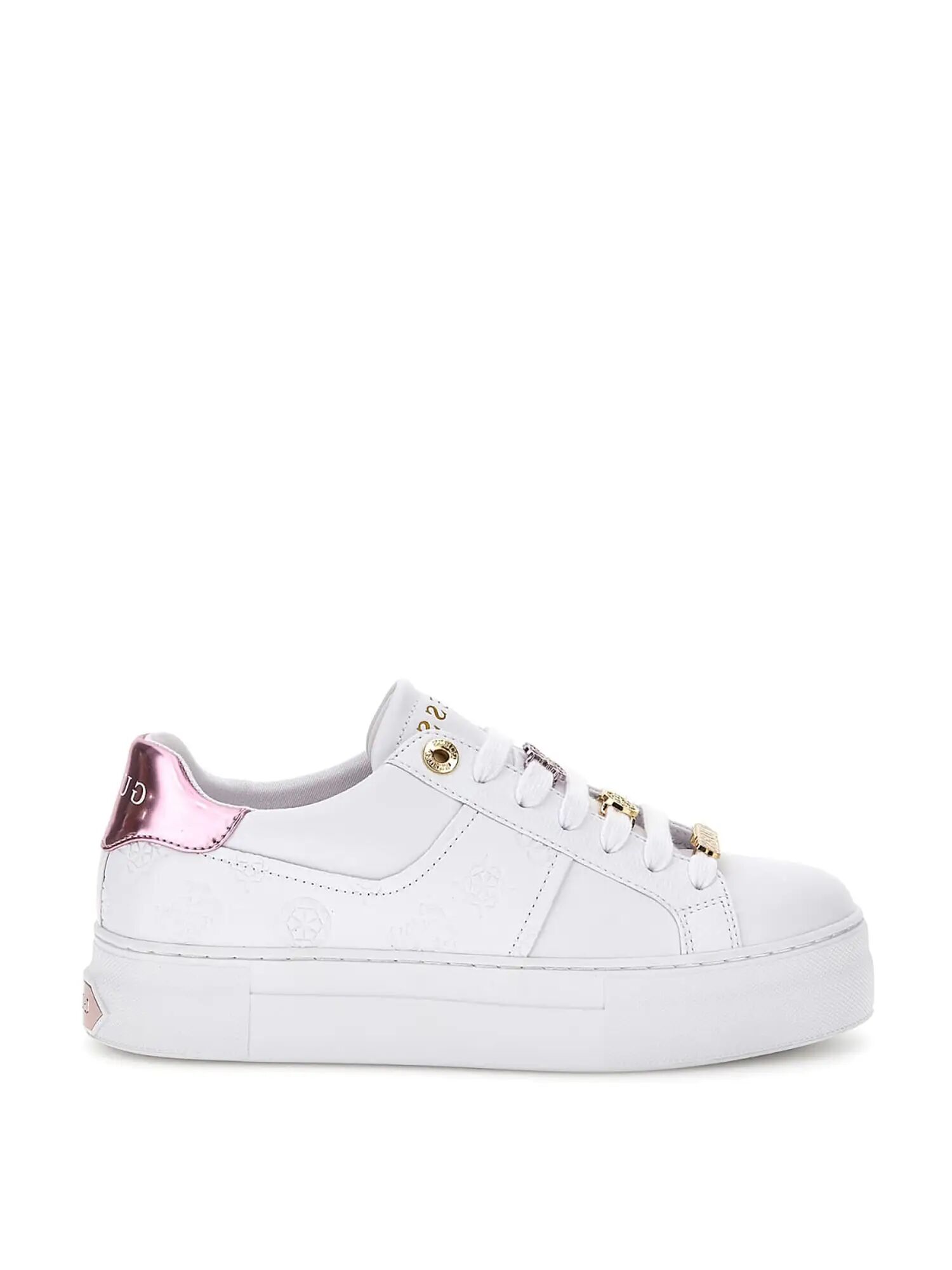 Guess Sneakers Bianche Donna BIANCO/ROSA 40