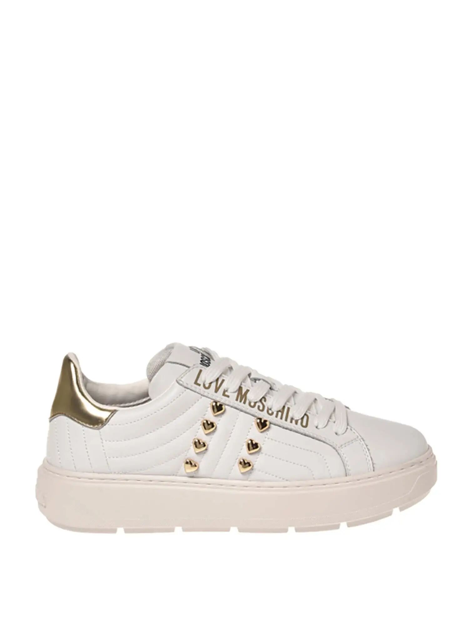 Moschino Sneakers Bianche Donna BIANCO/PLATINO 35