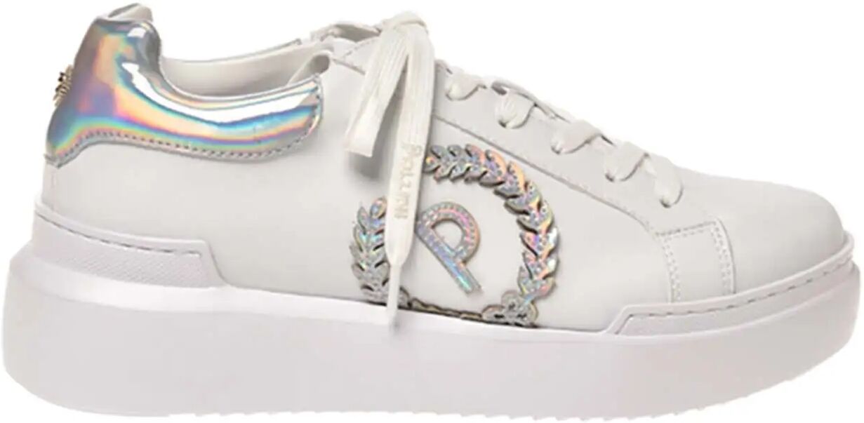 Pollini Sneakers Bianche Donna BIANCO/ARGENTO 36