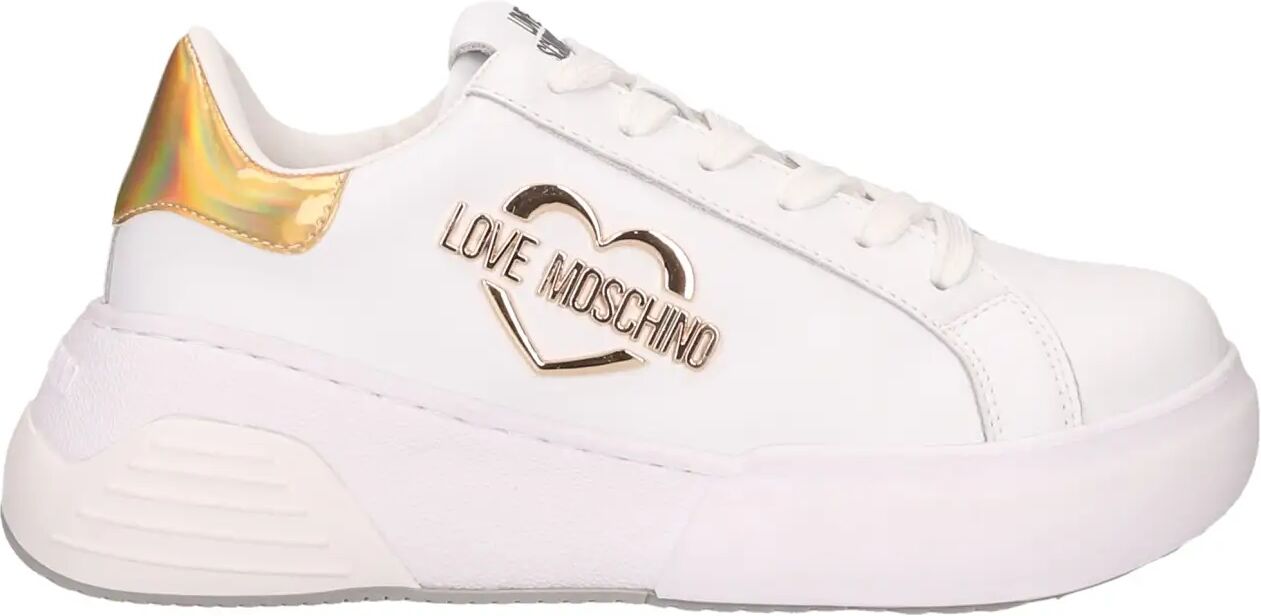 Moschino Sneakers Bianche Donna BIANCO/PLATINO 40