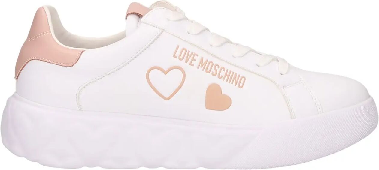 Moschino Sneakers Bianche Donna BIANCO/ROSA 40