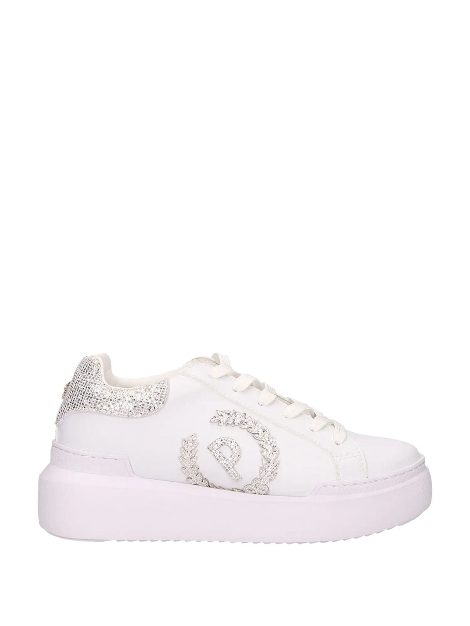 Pollini Sneakers Bianche Donna BIANCO/ARGENTO 36