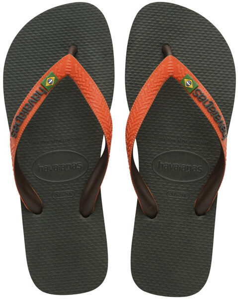 Havaianas Brasil mix - infradito Green/Orange 41/42