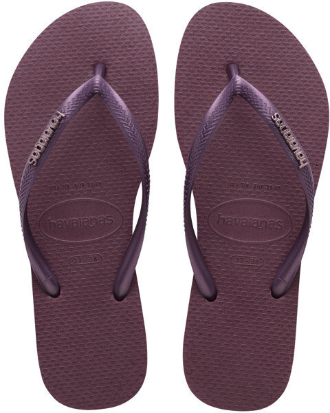 Havaianas Slim Logo Metallic - infradito - donna Bordeaux 41/42 BR