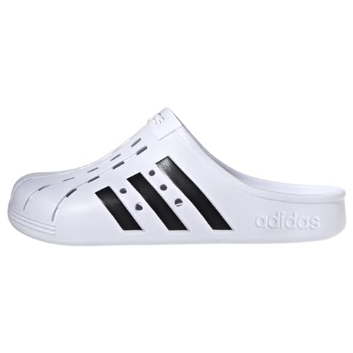 Adidas Adilette Clogs, Ciabatte Unisex-Adulto, Ftwr White Core Black Ftwr White, 39 1/3 EU