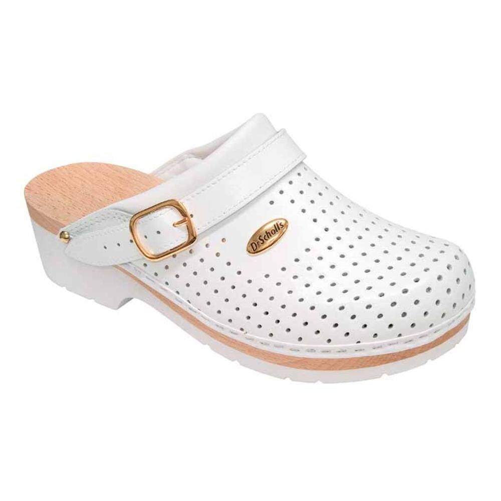 Scholl Clog S/comf.C/cint.Bianco 38