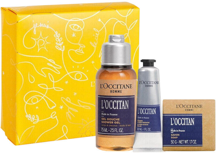 L'Occitane en Provence L'Occitane Confezione 75 ML Gel Doccia + 30 ML Balsamo Dopobarba + 50 gr Sapone