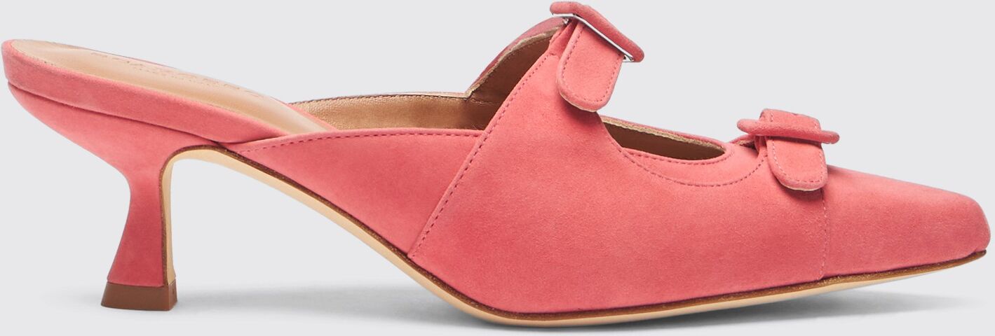 Scarosso Liz Pink Suede  - Donna Mules Pink - Suede 42