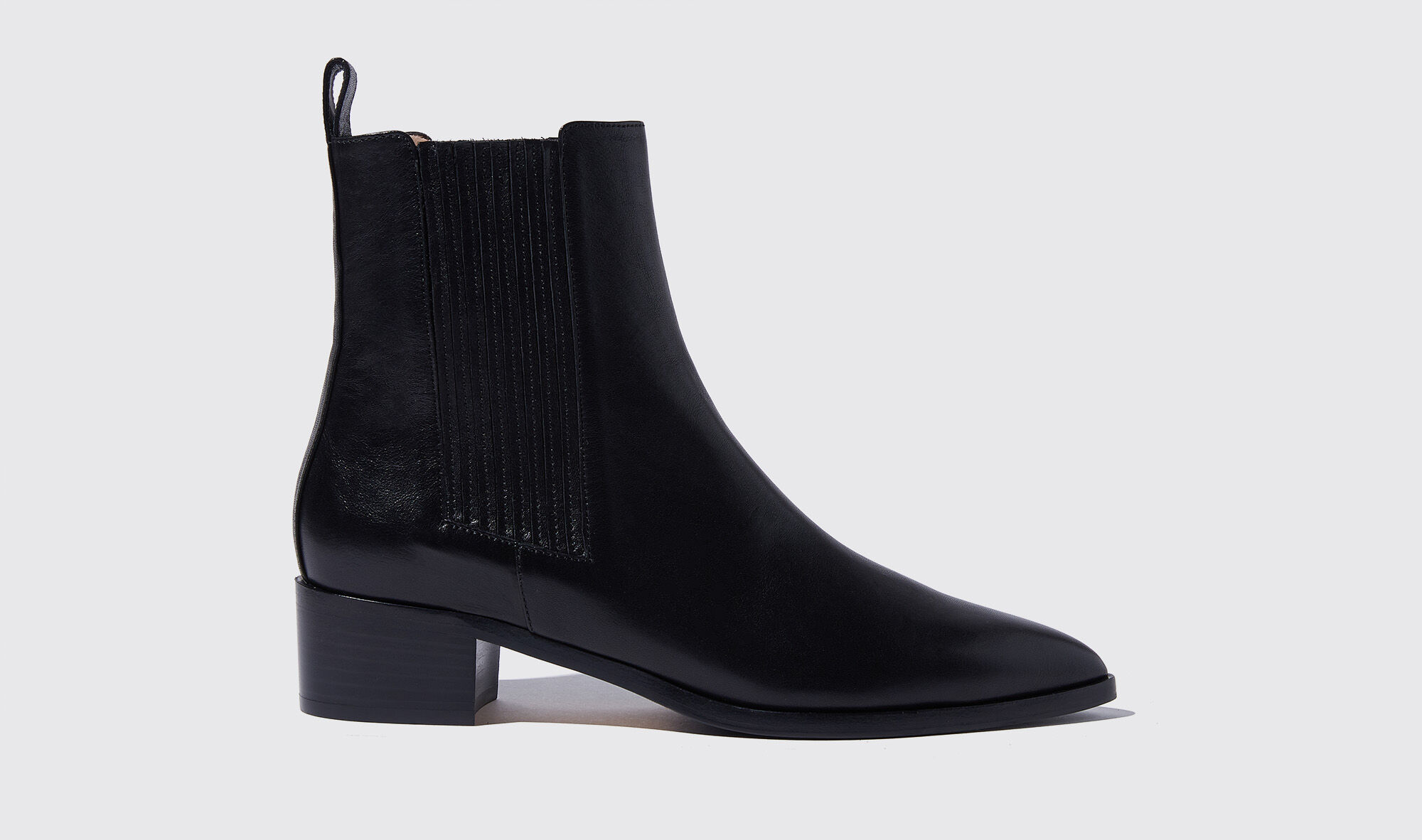 Scarosso Olivia Nera - Donna Chelsea Boots Nero - Vitello 39