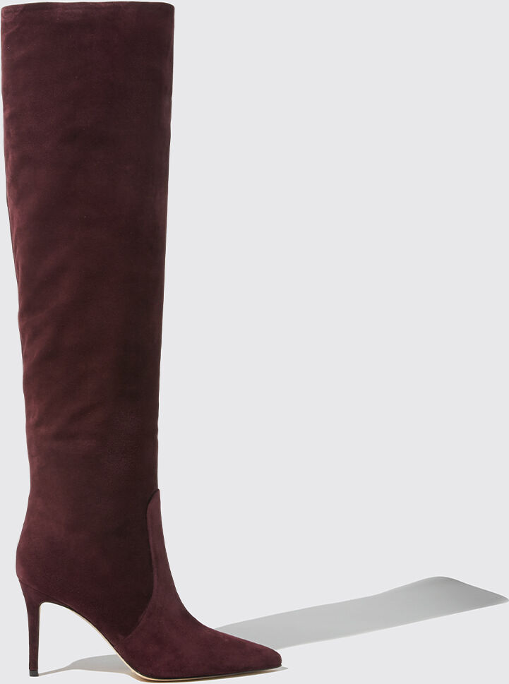 Scarosso Carra Burgundy Suede - Donna Stivali Bordeaux - Camoscio 36