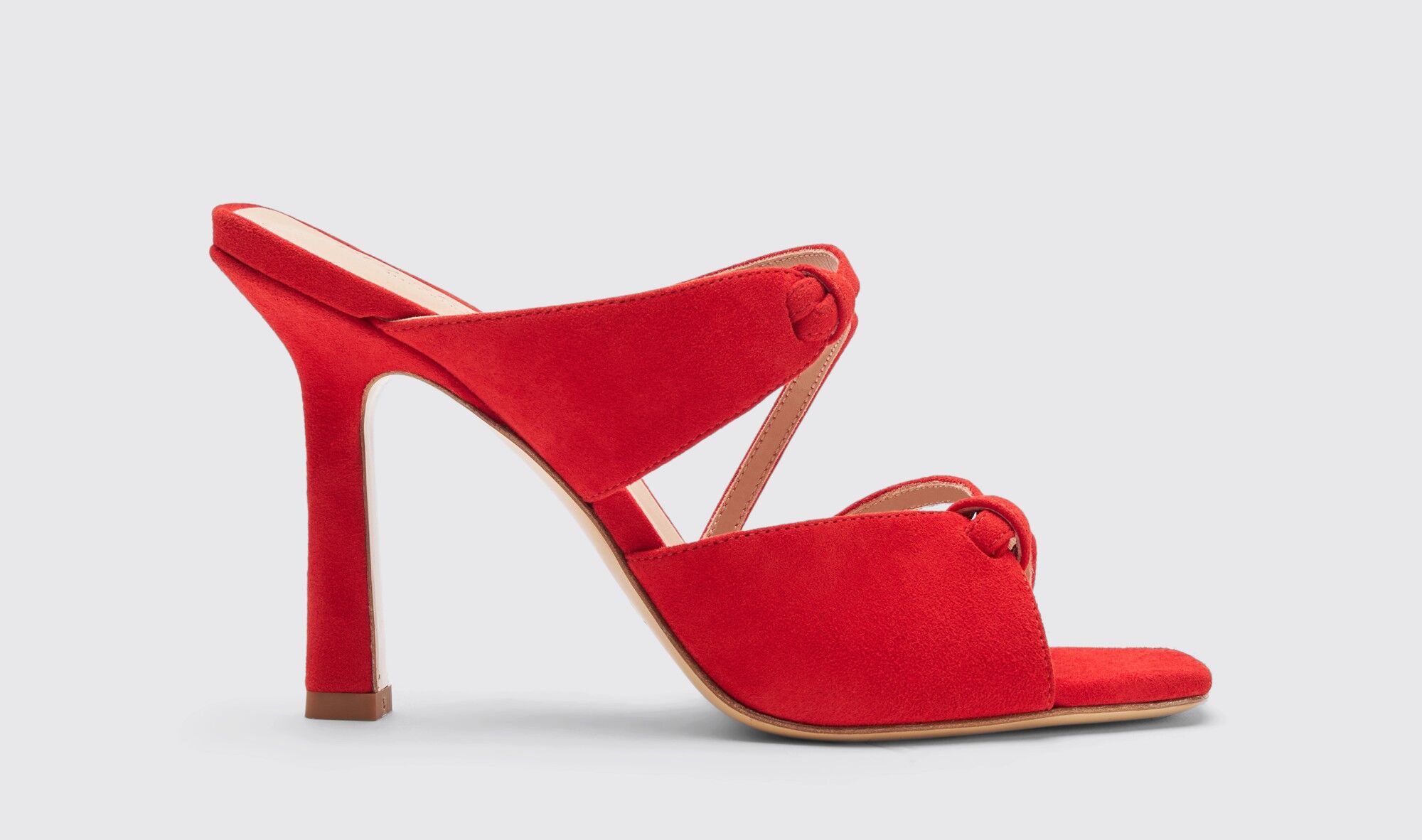 Scarosso Zoe Red Suede - Donna Sandali Red - Suede 37,5